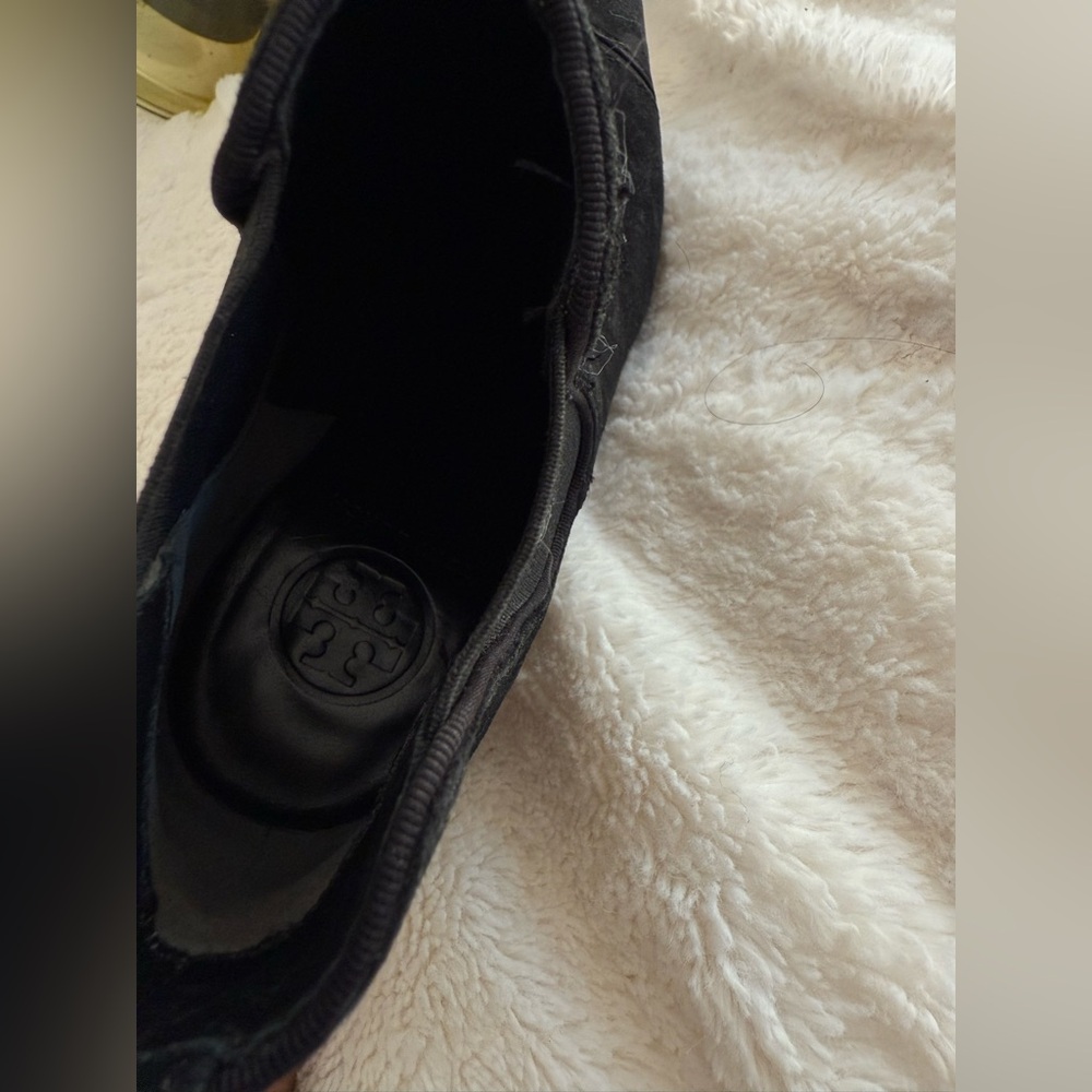 Tory Burch Black Suede Booties - Picture 6 of 11